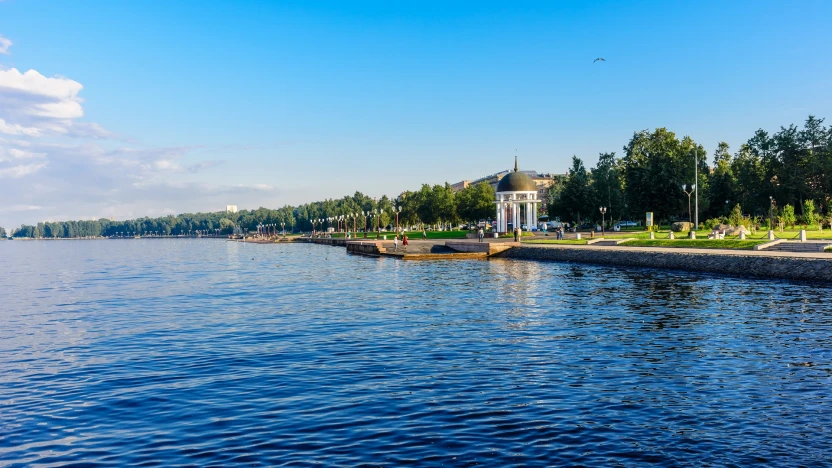 Онежская набережная в Петрозаводске