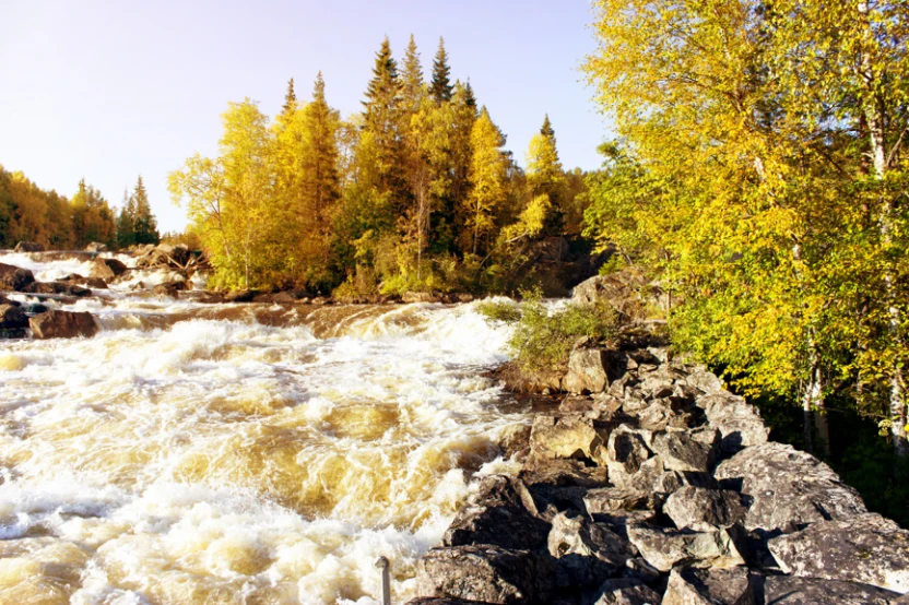 Карелия, водопад Киваккакоски