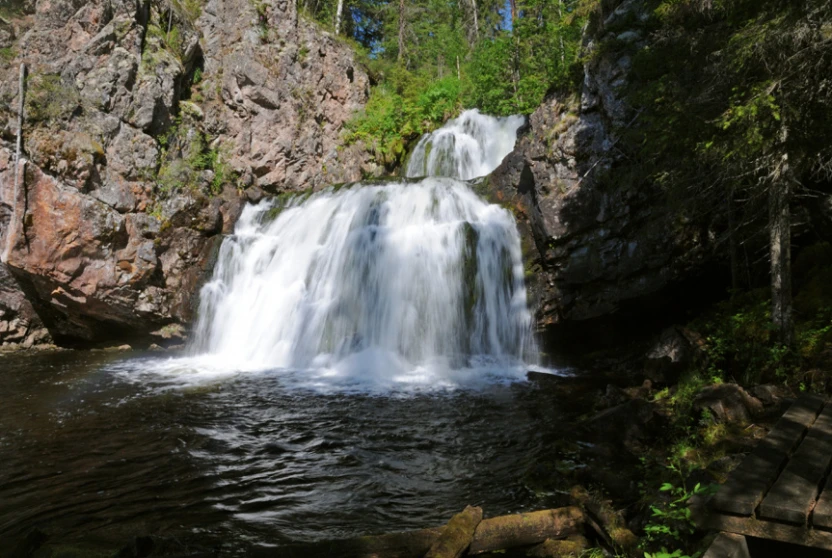 Карелия, водопад Мянтюкоски