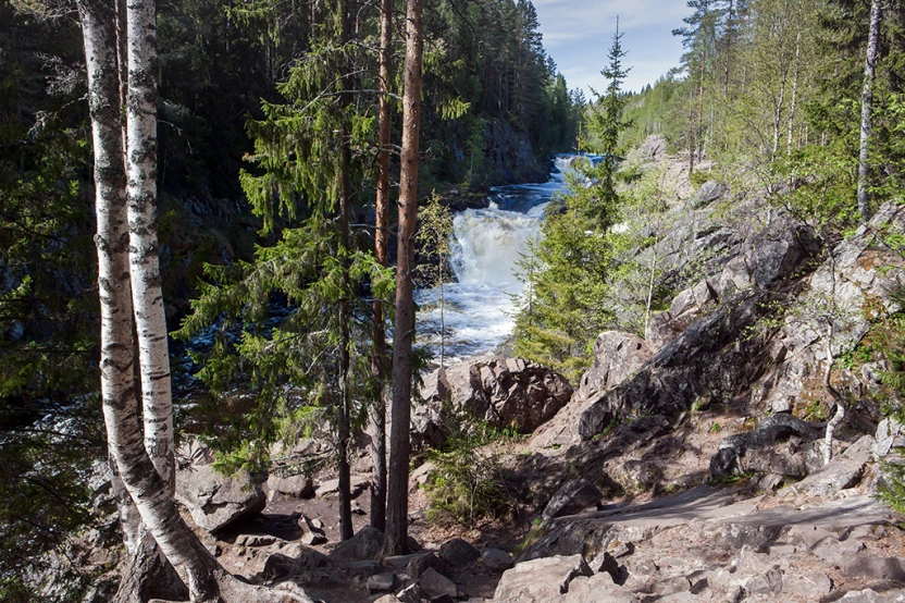 Водопад Кивач, Карелия