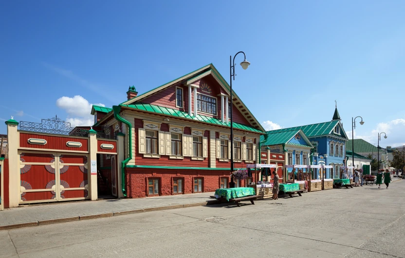 Казань, дом купца Муллина, расположенный в районе Татарская слобода на улице Каюма Насыри