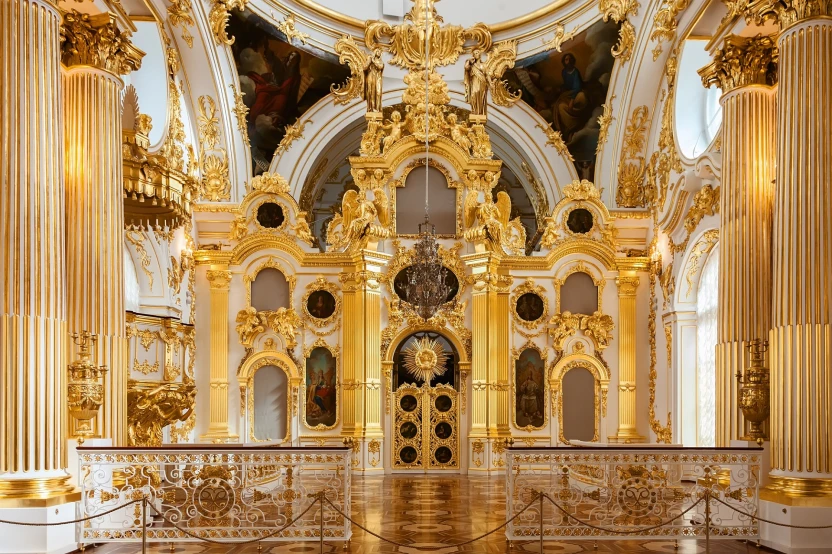 Санкт-Петербург, интерьер Государственного Эрмитажа, большой церкви Зимнего дворца