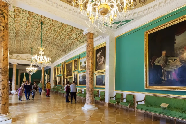 Санкт-Петербург, Россия: интерьер Строгановского дворца. Это дворец в стиле позднего барокко в Санкт-Петербурге. Сейчас это музей