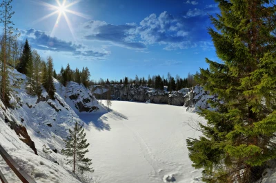 Мраморный каньон Рускеала – фото достопримечательности вы увидите на экскурсии