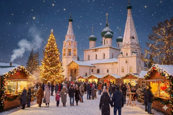 Новогодняя пешеходная экскурсия по Ярославлю фото